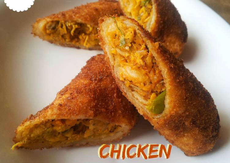 Steps to Make Super Quick Homemade Chicken Roll | A Snack Recipe