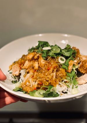 A picture of Crockpot: lemongrass ginger chicken.
