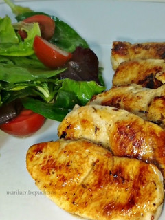 Una foto de Filetes de pavo jugosos