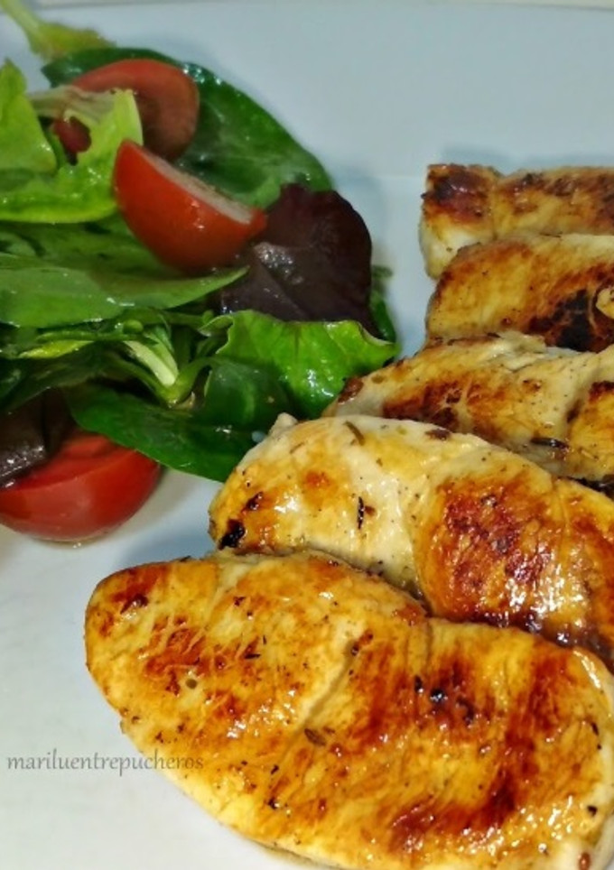 Una foto de Filetes de pavo jugosos