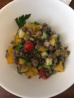 Nyári lencsesaláta recept fotója