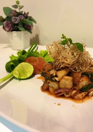 รูปของ Thai spicy milky mushroom salad