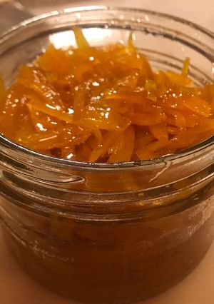A picture of Homemade orange jam.