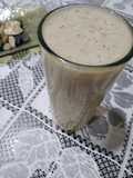 Licuado de uvas, banana, pera y durazno 🍹 :)