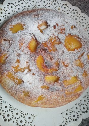 Una foto de Torta invertida de durazno (5 cucharadasss)