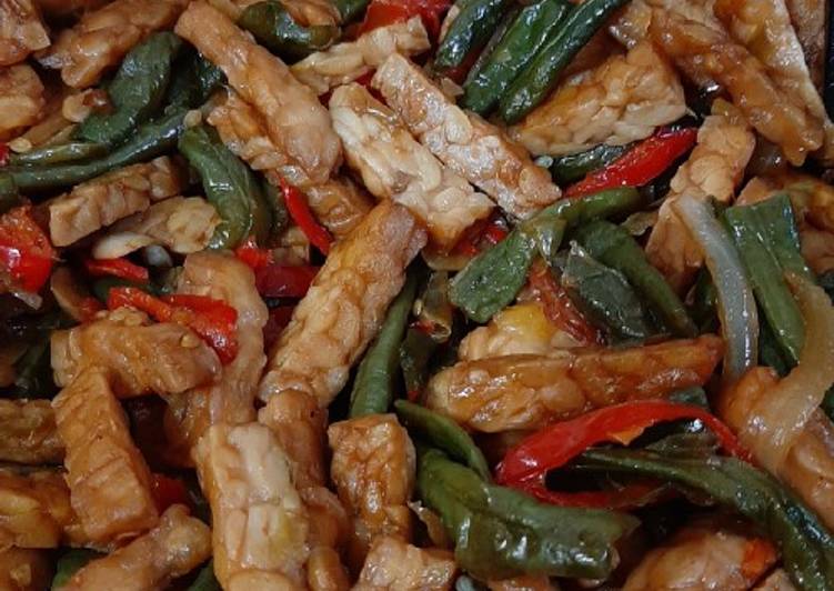 Tumis Tempe bumbu kecap