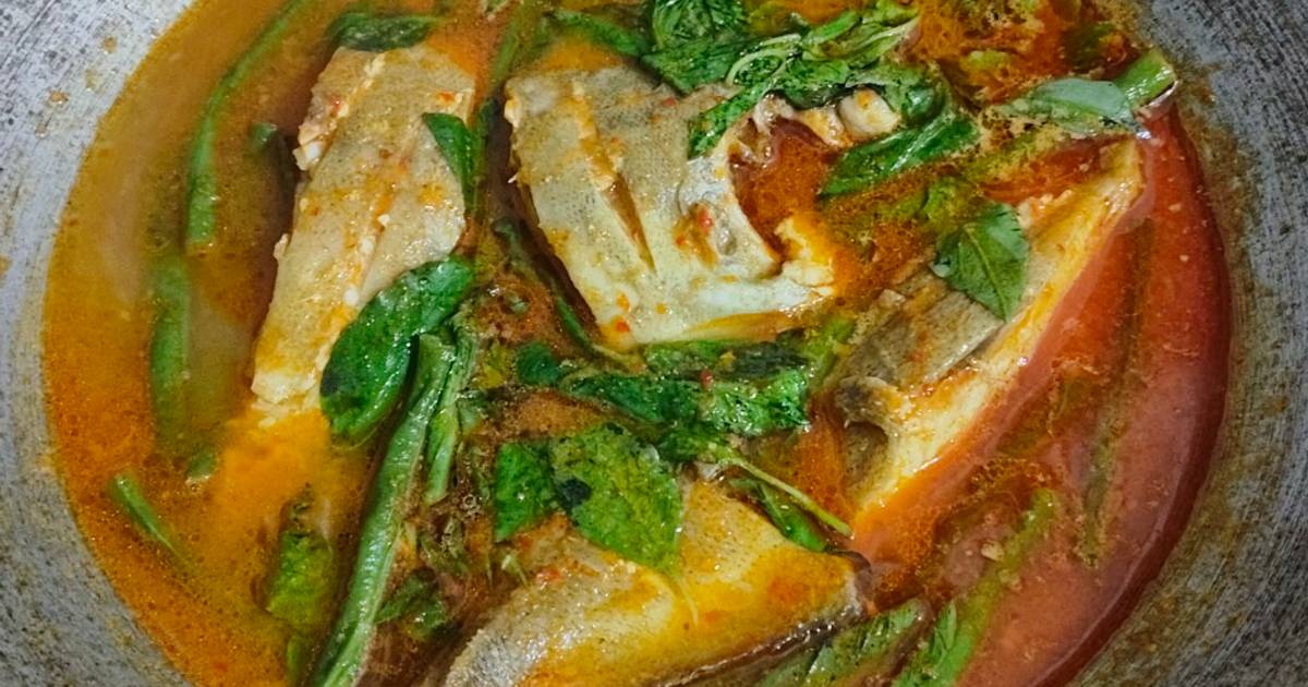 Resep Ikan Bawal Asam Pedas Kemangi Dengan Bahan Sederhana