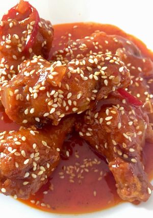 Foto resep Ayam Goreng Korea (yangnyeom tongdark) pake gochujang, mudah dan enaak!