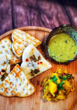 A picture of Masala  Uttapam Waffle.