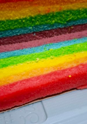Foto resep 31. Steamed Rainbow Cake (Kue Kukus Pelangi)