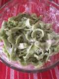 Wild garlic fettuccine