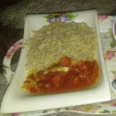A picture of Dashishi with cabbage stew.
