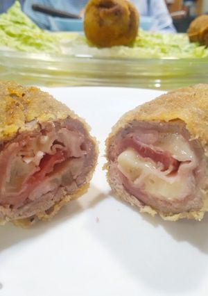 Una foto de Flamenquines de jamón cocido y queso Idiazábal