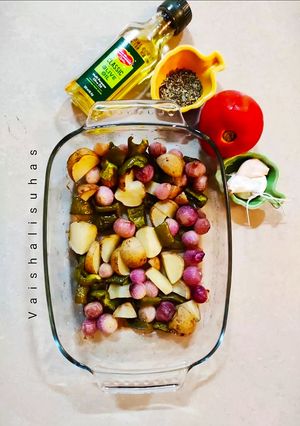 A picture of Italian Roasted Vegetables.