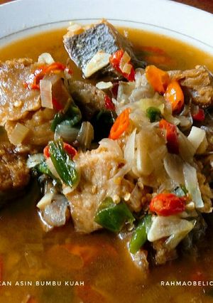 Foto resep Ikan asin bumbu kuah