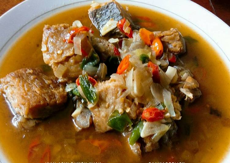 Resep Ikan asin bumbu kuah yang Enak