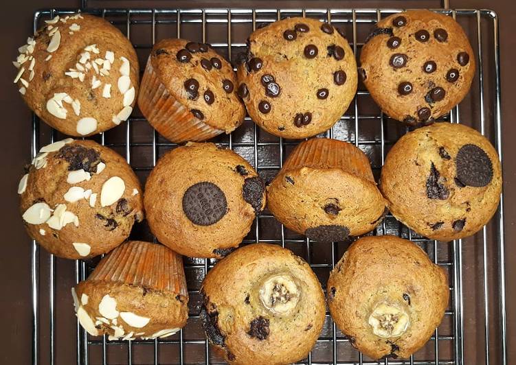 Bagaimana Membuat Choco Banana Muffins, Lezat Sekali