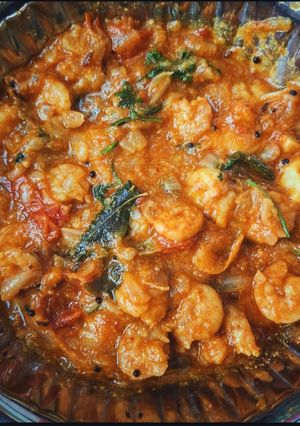 A picture of Prawn Thokku.
