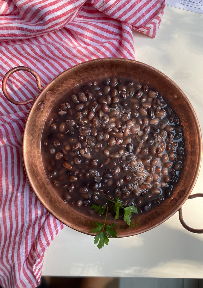 Una foto de Frijoles de la olla en olla express