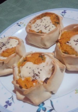 Una foto de Canastitas de zapallo