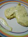 Filetes de pollo con bechamel de calabacín con Thermomix
