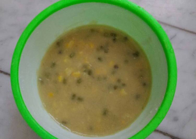 Bubur jagung dengan kacang hijau menari2 manis 😉