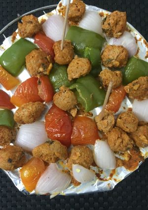 A picture of Grilled soya tikka.