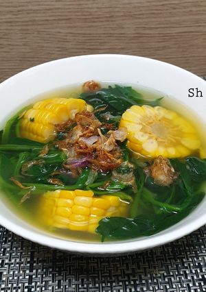 Foto resep Sayur Bening Bayam Jagung Manis