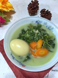 Foto resep Bobor Bayam Telur
