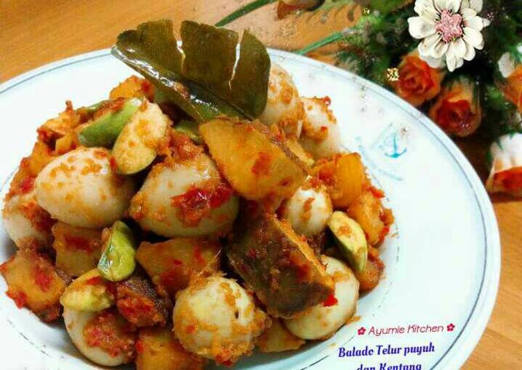 ✾ Balado Telur Puyuh dan kentang ✾