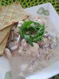 Pollo con champiñones