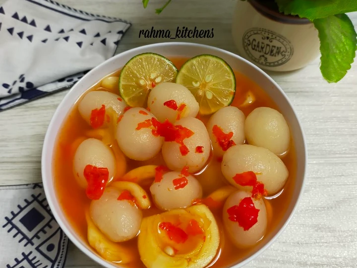 Easy Steps to Prepare Recipes Asinan Rambutan Salak the So Delicious Tasty.