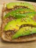 Avocado 🥑 Chickpea Butter Toast ขนมปังเนยถั่วลูกไก่อะโวคาโด🍯