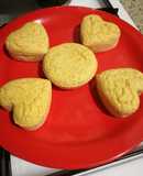 Muffins de queso y coco. Sin harina