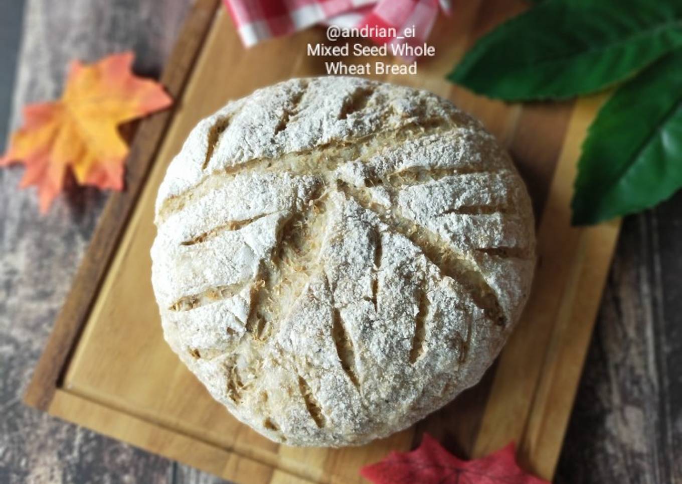 Mixed Seed Whole Wheat Bread (Tanpa Ulen)
