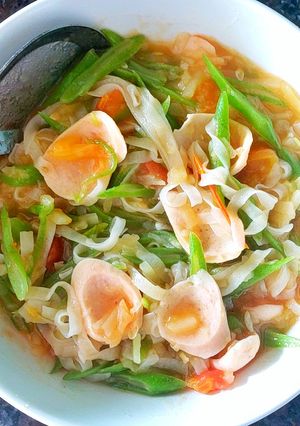 Hình của món Phở thập cẩm rau củ.