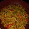 Stir fry steamed rice