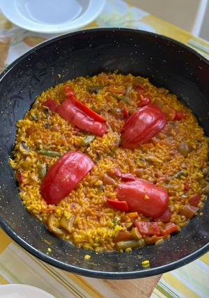 A picture of Vegetable paella 🥘.