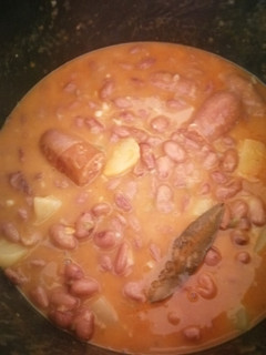 Una foto de Alubias pintas con chorizo