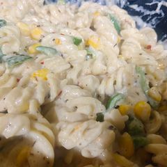 Pasta with Oats white Sauce A picture of Pasta with Oats white Sauce.
