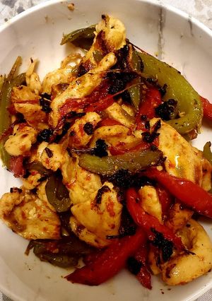 A picture of Jen's Chicken Fajitas.