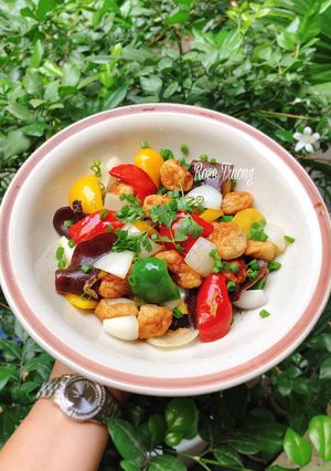 Hình của món Chả Cá Xào Thập Cẩm.