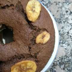 Una foto de Budín de banana 100% integral