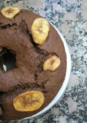 Una foto de Budín de banana 100% integral