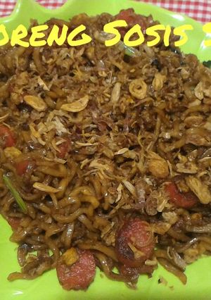 Foto resep Mie Goreng Sosis Simple