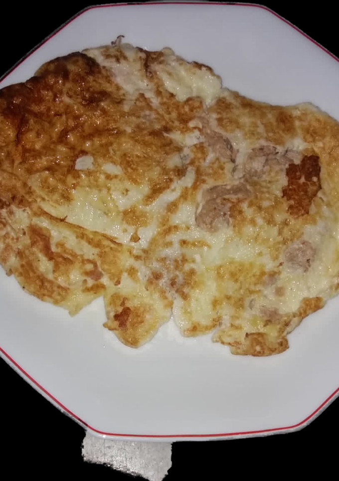Una foto de Tortilla de claras con atún