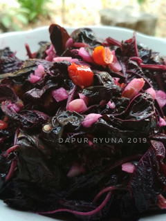 Foto resep Tumis Bayam Merah