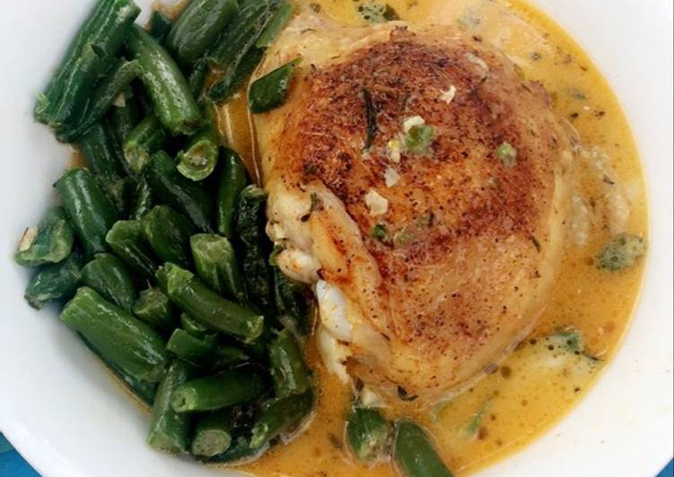 Recipe of Perfect Creamy Lemon Butter &amp; Garlic Chicken Thighs