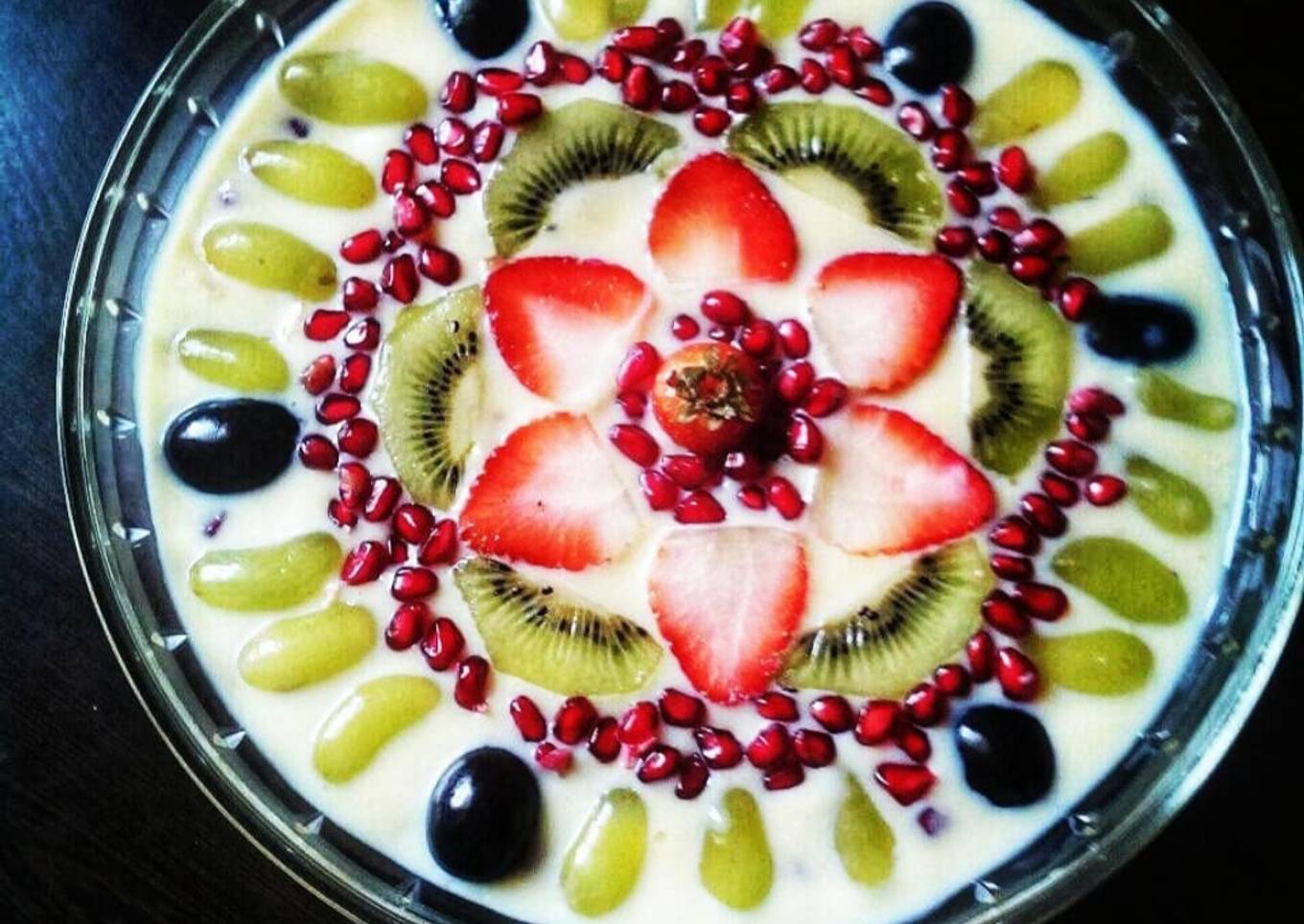 Fruit custard