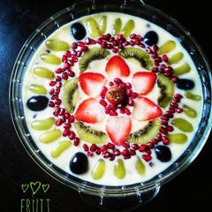 A picture of Fruit custard.